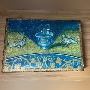 Vintage Italian Florentia Decorative Craft Hinged Trinket Box Hand Made in Italy